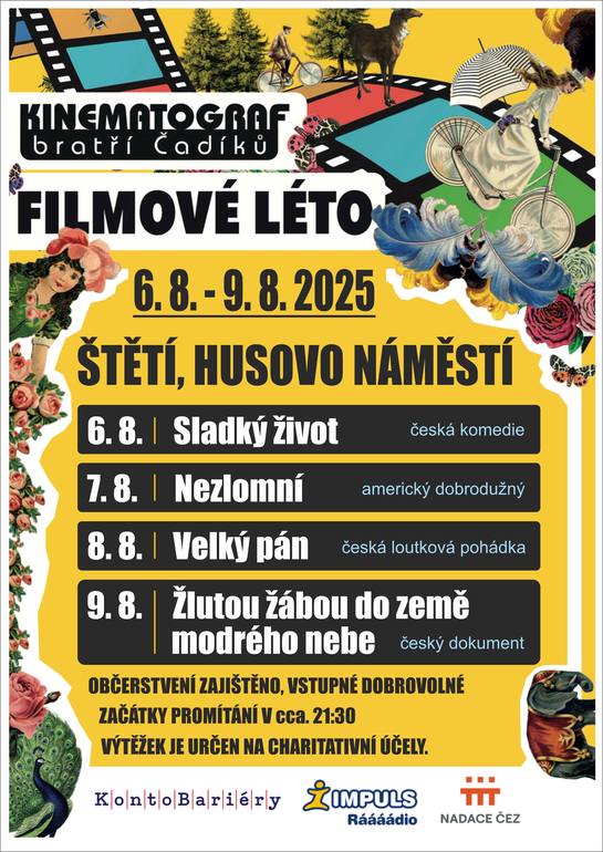 Kinematograf bratří Čadíků - filmové léto 6.8. - 9.8. 2025 - 6.6.