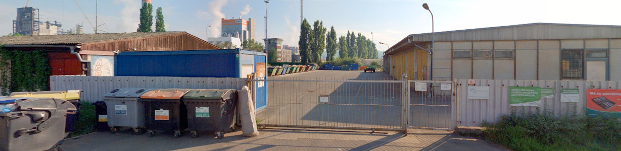 Prostory sběrného dvora a ŠKS ve Štětí